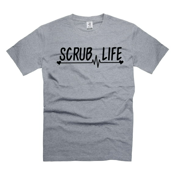 Scrub Life Shirt Nurse Life T-Shirt Nurse Gifts Nursing Shirts Registered Nurse Tee Shirt (XX-Large Grey)