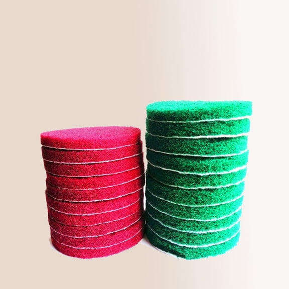 Scrub Pads Drill Power Brush Tile Scrubber Scouring Pads Cleaning Kit Including Abrasive Buffing Pads Replacement for Cleaning