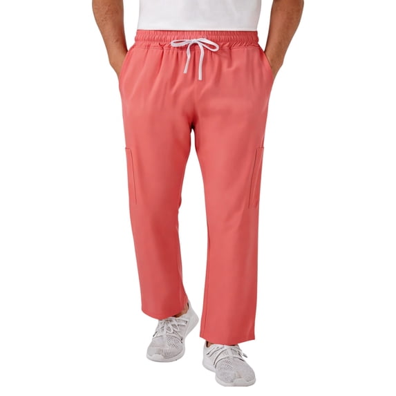 Scrub Pant for Men, Elastic Waist with Drawstring, Straight Leg Men's Scrub Pant