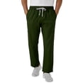 thumbnail image 1 of Scrub Pants for Men Drawstring Cargo Medical Uniform Straight Leg Nursing Scrub Bottoms, 1 of 4