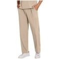 thumbnail image 1 of Scrub Pants for Men, Medical Workwear with Pockets, Straight Leg Fit, Elastic Waistband Drawstring Men's Scrubs, 1 of 5
