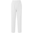 thumbnail image 1 of Husipze Scrub Pants for Women Straight Leg High Waisted Modern Classic Medical Trousers Elastic Waist Nursing Worker Pant White S, 1 of 4