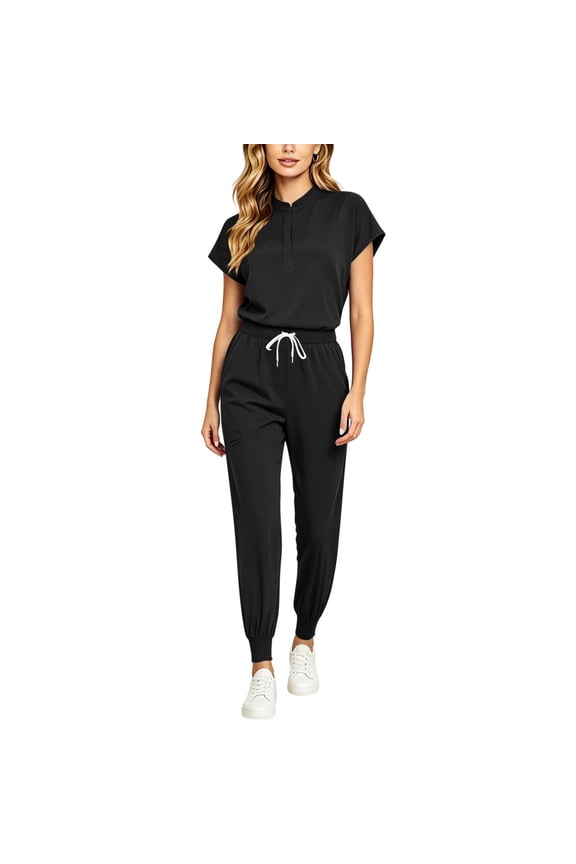 Scrub Set for Women - Top & Jogger Pant With Multiple Pockets - Medium Uniform Suit