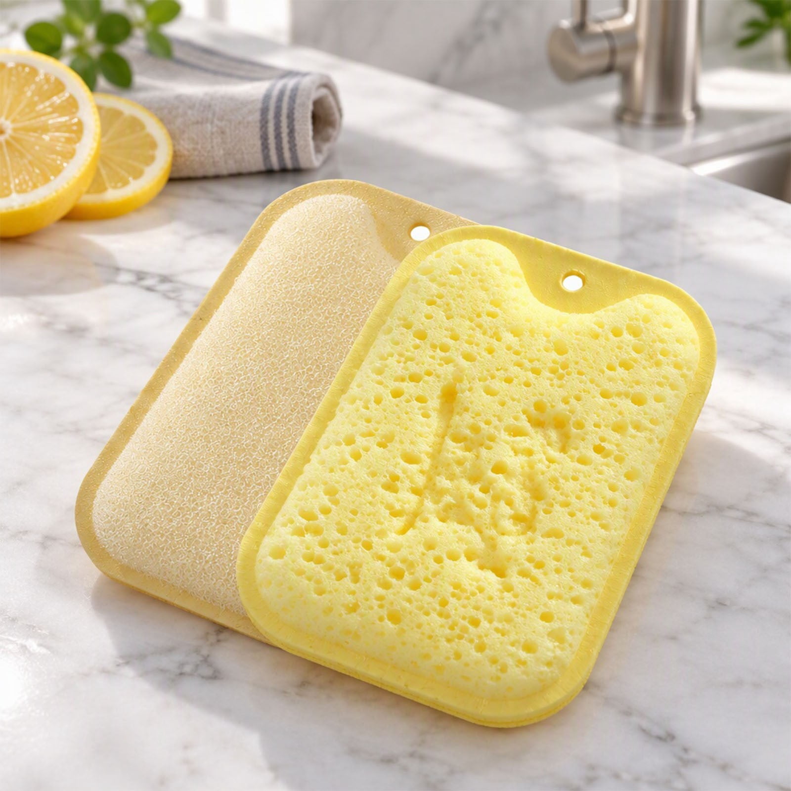 Scrub Sponge,Multi-Functional Durable Cleaning Sponges,Dishwashing ...