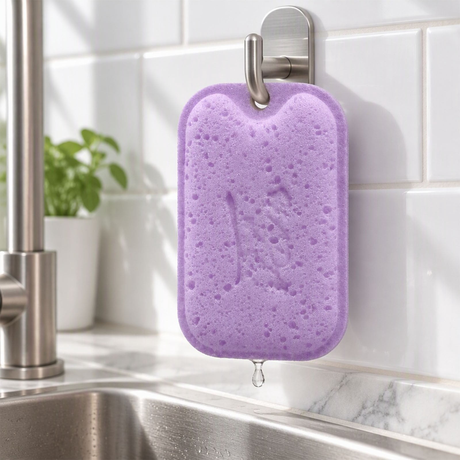 Scrub Sponge,Multi-Functional Durable Cleaning Sponges,Dishwashing ...