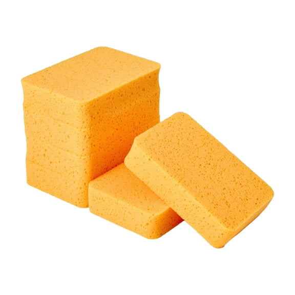 Scrub Sponges 6-Pack, Non-Scratch Scouring Pads for Kitchen, Bathroom, Tile, Marble, Glass & More - Heavy Large Size