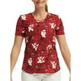 thumbnail image 1 of Scrub Star Women's Jolly Plaid Top, 1 of 5