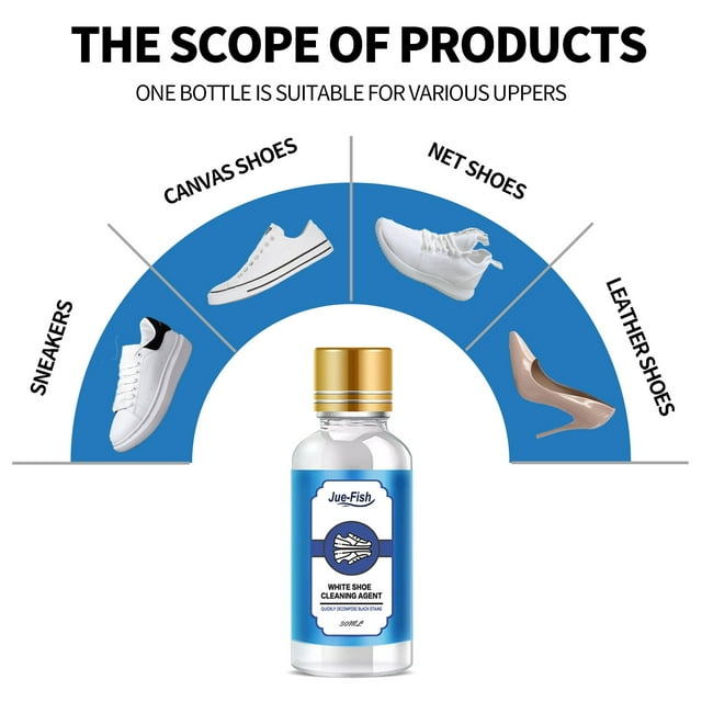 Scrub Tools for Cleaning White Shoe Cleaner 30Ml for Black Stains and