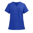thumbnail image 1 of Scrub Tops for Men Women V-Neck Scrubs Unisex Stretch Nursing Shirts Medical Uniform Workwear with 3 Pockets, 1 of 6