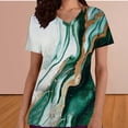 thumbnail image 1 of Scrub Tops for Women V Neck Short Sleeve Leopard Graphic Print Professional Medical Uniform Relaxed Fit Functional Workwear Clothes for Nurses, 1 of 5