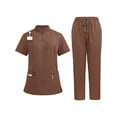 thumbnail image 1 of Scrub for Men -Stretch Collar Neck Scrub Top & Yogga Cargo Pants, Yogga Waistband，10 Pocket, 1 of 2
