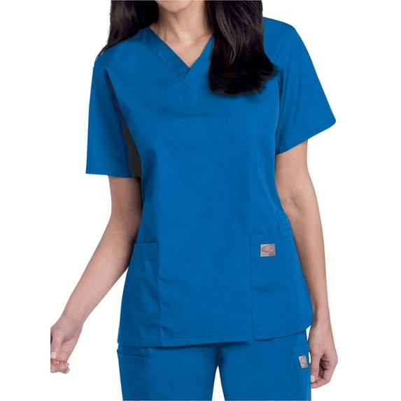 ScrubZone by Landau Short Sleeve V-Neck Scrub Top (Women's or Women's Plus)