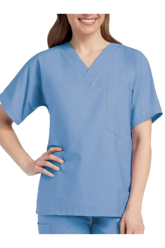 ScrubZone by Landau Unisex V-Neck Scrub Top, Style 71221