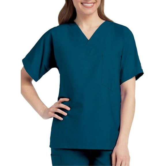 ScrubZone by Landau Unisex V-Neck Scrub Top, Style 71221
