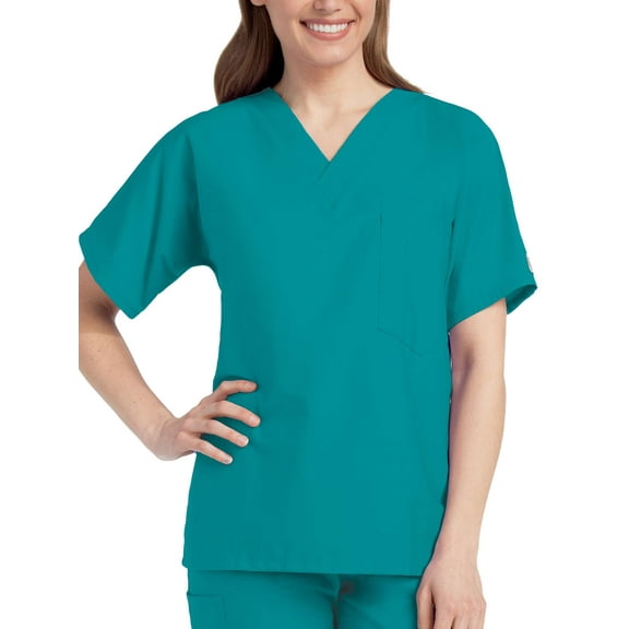 ScrubZone by Landau Unisex V-Neck Scrub Top, Style 71221