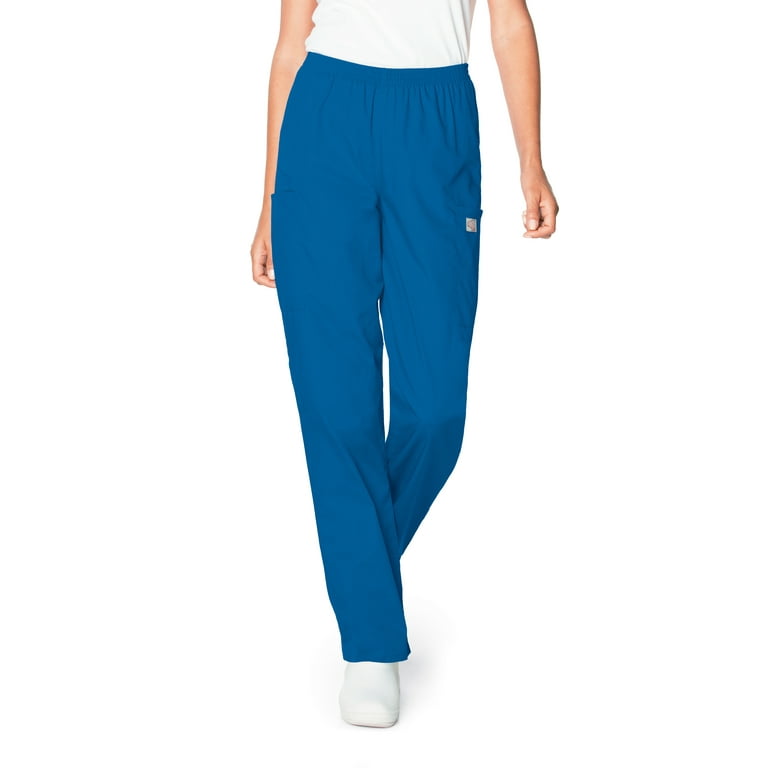 ScrubZone by Landau Women s Elastic Waist Cargo Scrub Pants Style