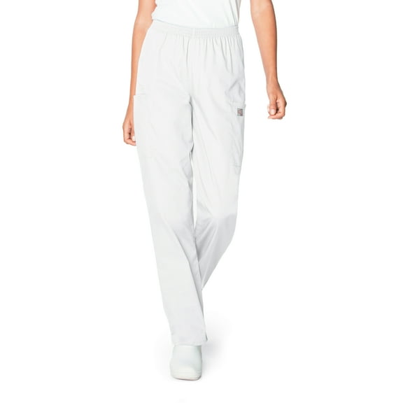 ScrubZone by Landau Women's Elastic Waist Cargo Scrub Pants, Style 83221