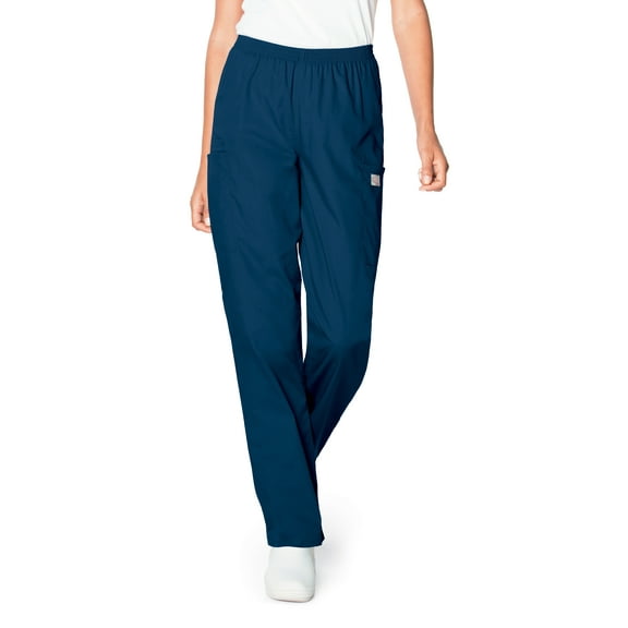 ScrubZone by Landau Women's Elastic Waist Cargo Scrub Pants, Style 83221