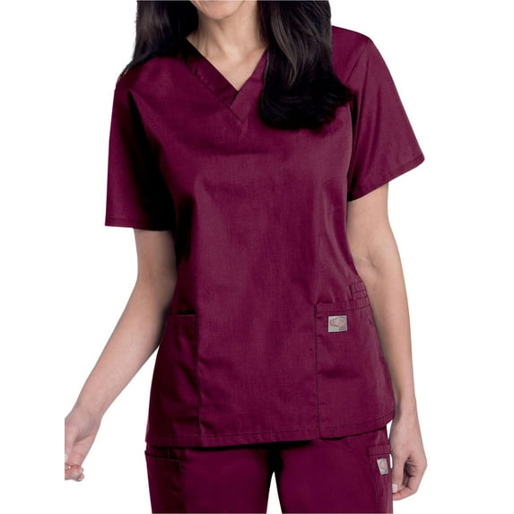 ScrubZone by Landau Women's Plus V-Neck Scrub Top, Style 70221