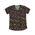 thumbnail image 1 of Scrubaid Women's Scrub Tops Color: black multi Size: s, 1 of 1