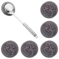 thumbnail image 1 of Scrubber with Handle Comes with Five Replacement Balls Steel Wool, Short Handle Scrubber, Steel Wool Scrubber Supplies Dish Scrubber, Stainless Steel Scrubber Tool Metal Scrubber for Dishes, 1 of 8