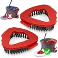 thumbnail image 1 of NEWE Scrubber Mop Brush Attachments Head 2 Pcs for 1 Tank System (Orange), 1 of 7