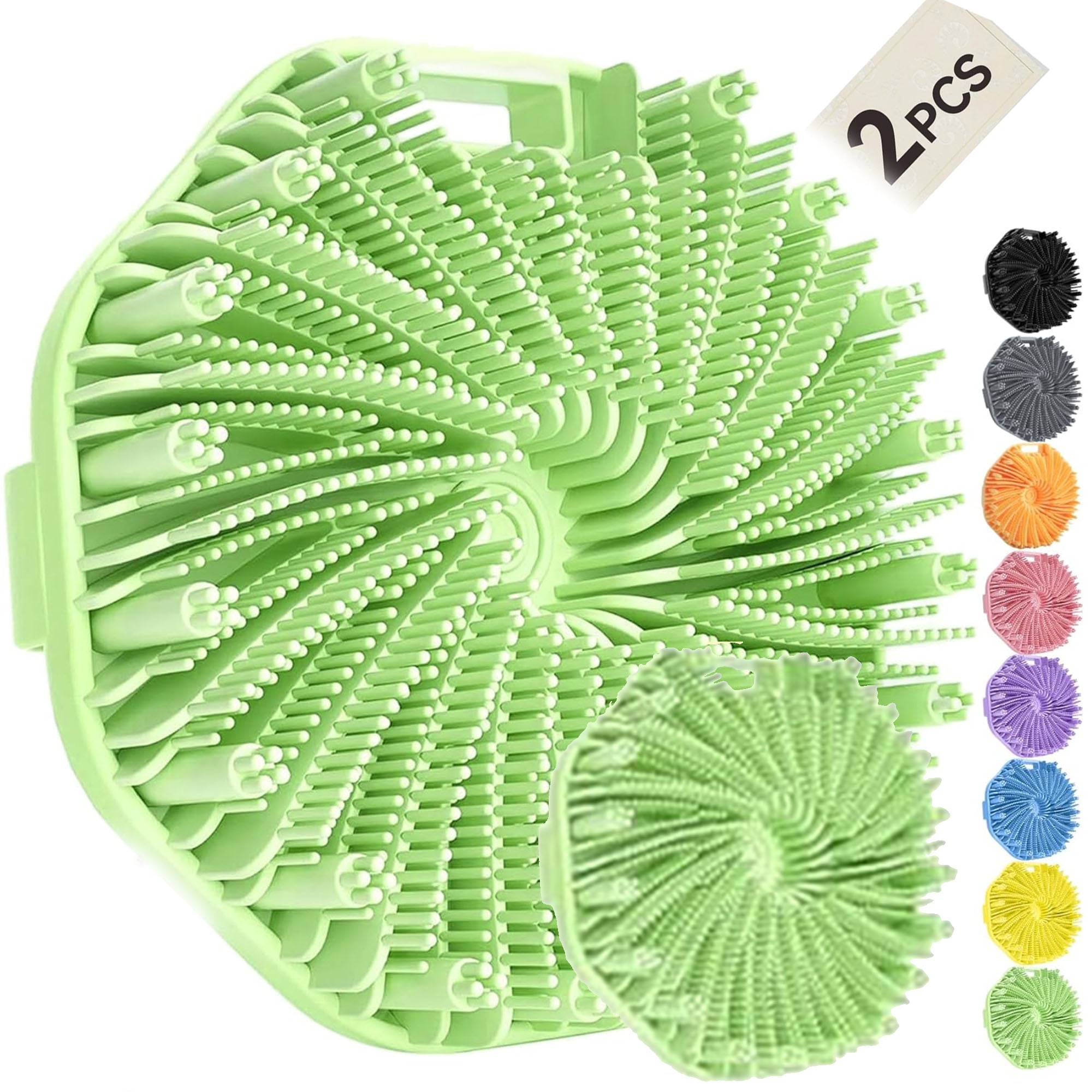 Scrubbies The Sud Bud, 2 Pcs Silicone Body Scrubber, Handheld Silicone ...