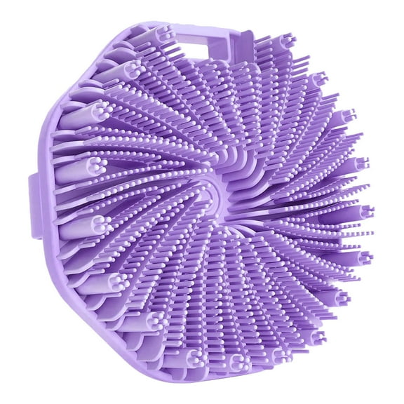 Scrubbies The Sud Bud Silicone Body Scrubber - Exfoliating for Sensitive Skin, Shower Use, Hanging Design, Durable Massage Brush,##purple/1 pc