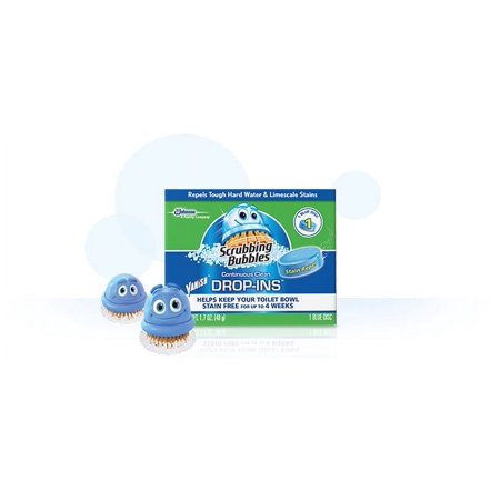 Scrubbing Bubbles 70480 Vanish Continuous Clean Drop-Ins, 3.4 Oz, Blue, 3-Pk, Each
