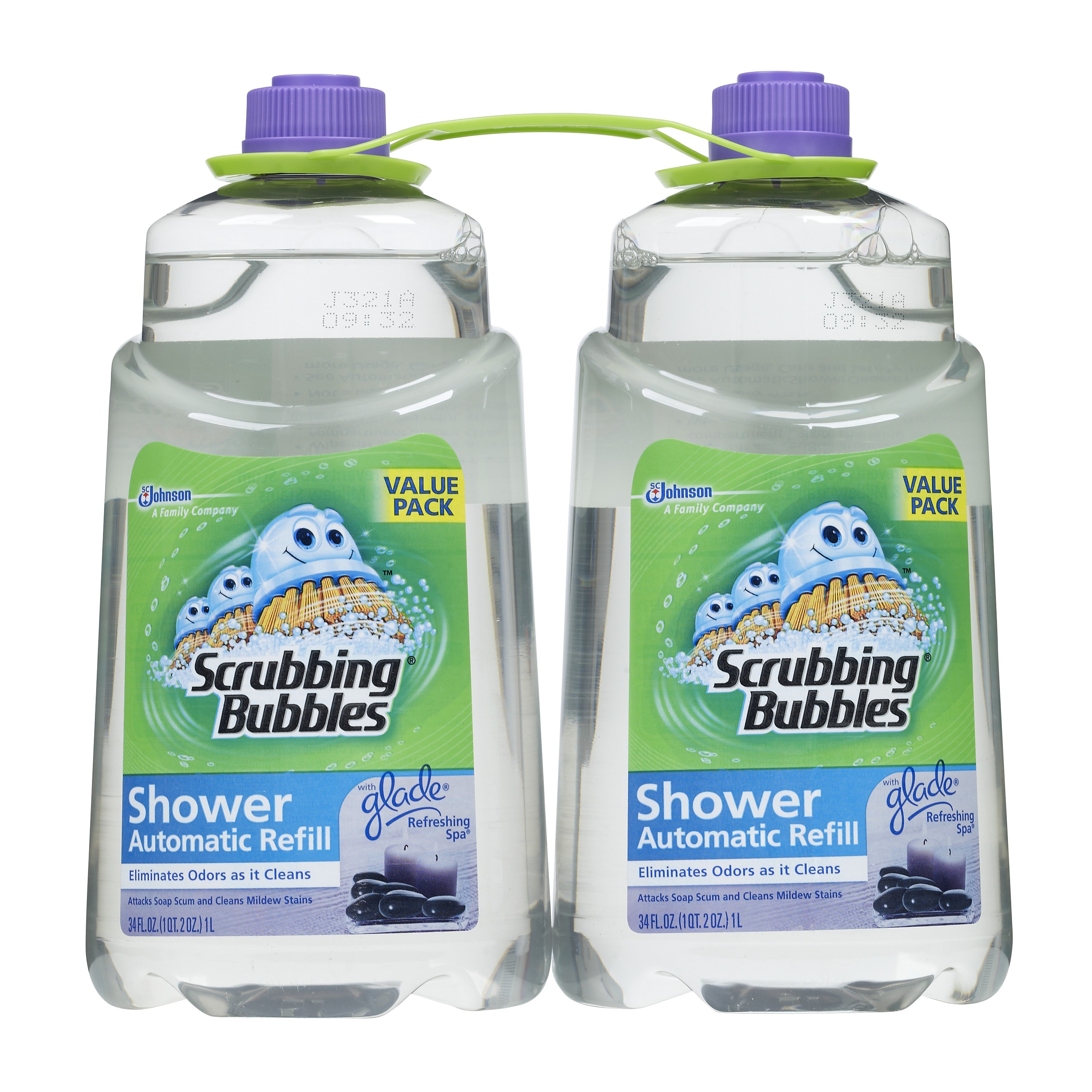 Scrubbing Bubbles Auto Shower Cleaner Refill, 34 Fl Oz, (Pack of 2) - image 1 of 2