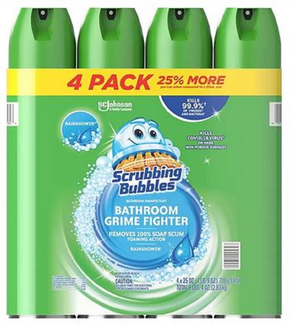Scrubbing Bubbles Bathroom Cleaner, Liquid 4 Pk. 25 oz. All Purpose