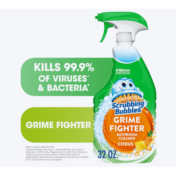 Scrubbing Bubbles Grime Fighter Bathroom Cleaner - Citrus Scent Liquid - 32 fl. oz.