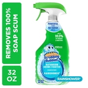 Scrubbing Bubbles Disinfectant Bathroom Shower & Tub Cleaner Grime Fighter Spray, Rainshower 32 oz