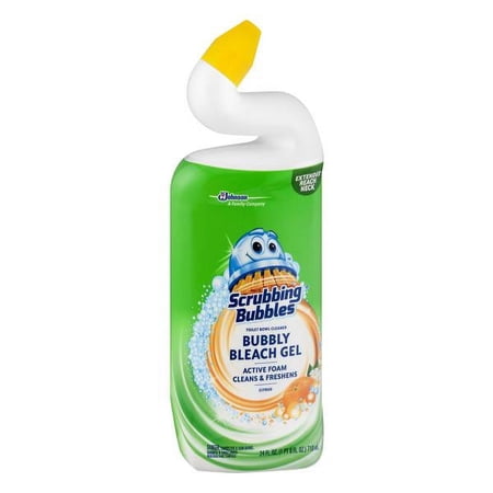 Scrubbing Bubbles Bubbly Bleach Gel Toilet Bowl Cleaner - Rainshower - 24 fl oz (2 pack)