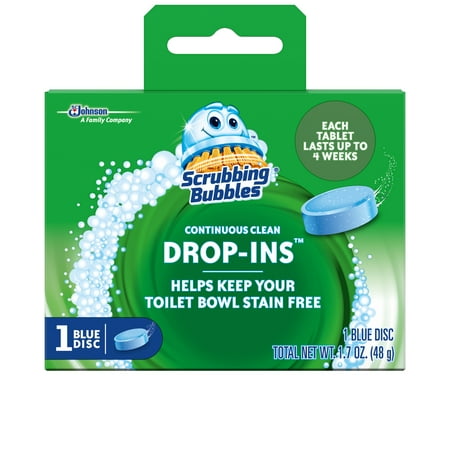 Scrubbing Bubbles Continuous Clean Drop-Ins, Blue Disc, 1 count