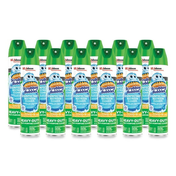 Scrubbing Bubbles Disinfectant Cleaner, 25 Oz, Carton Of 12 Cans