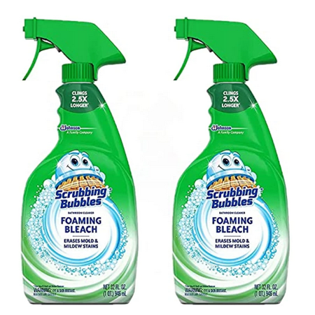Scrubbing Bubbles Foaming Bathroom Cleaner With Bleach - 32 Fl Oz - 2 Pk