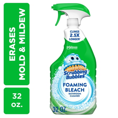 Scrubbing Bubbles Foaming Bleach Bathroom Cleaner, Trigger Bottle, Fresh Scent, 32 oz, 1 count