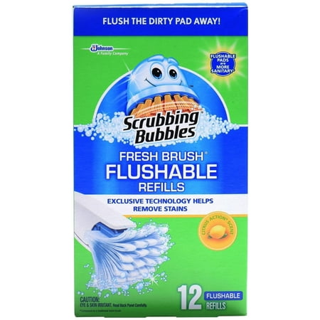 Scrubbing Bubbles Fresh Brush Flushable Refill 12 Ct