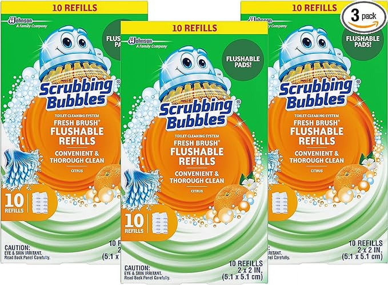 Aazon.co: Scrubbing Bubbles Fresh Brush Flushable Refill Pads For - View #5