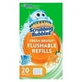thumbnail image 1 of Scrubbing Bubbles Fresh Brush Flushables Refill, Toilet and Toilet Bowl Cleaner, Eliminates Odors and Limescale, Citrus Action Scent, 20ct, 1 of 2