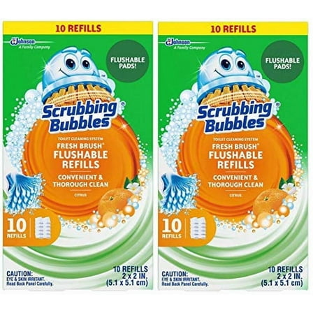 Scrubbing Bubbles Fresh Brush Refill 10-Count,2 Pack