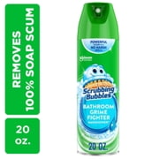 Scrubbing Bubbles Hard Surface Cleaner, Bathroom Grime Fighter Disinfectant Cleaner Aerosol, Rainshower, 20 oz, 1 Count pack of 2