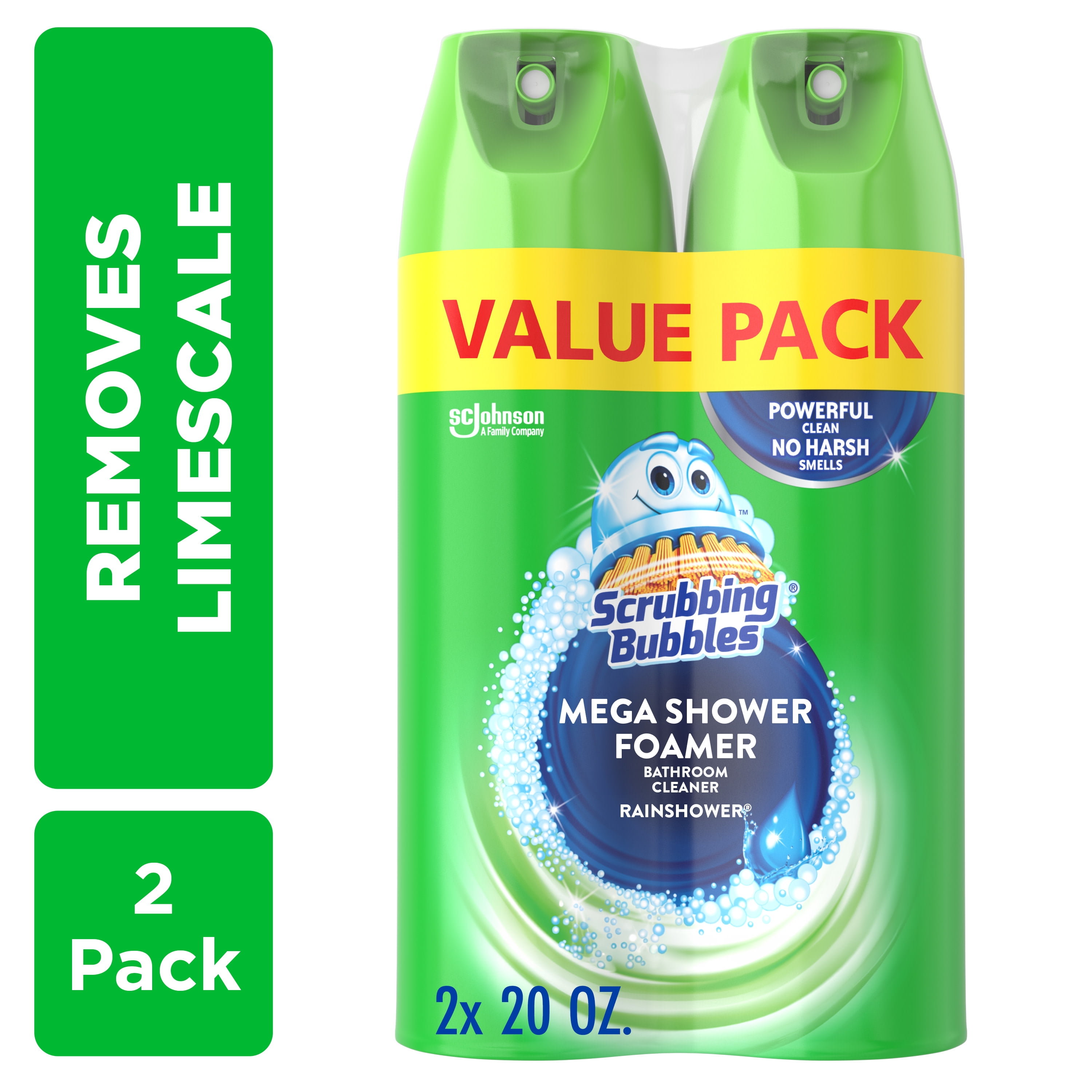 Scrubbing Bubbles Mega Shower Foamer Aerosol, Disinfectant Spray