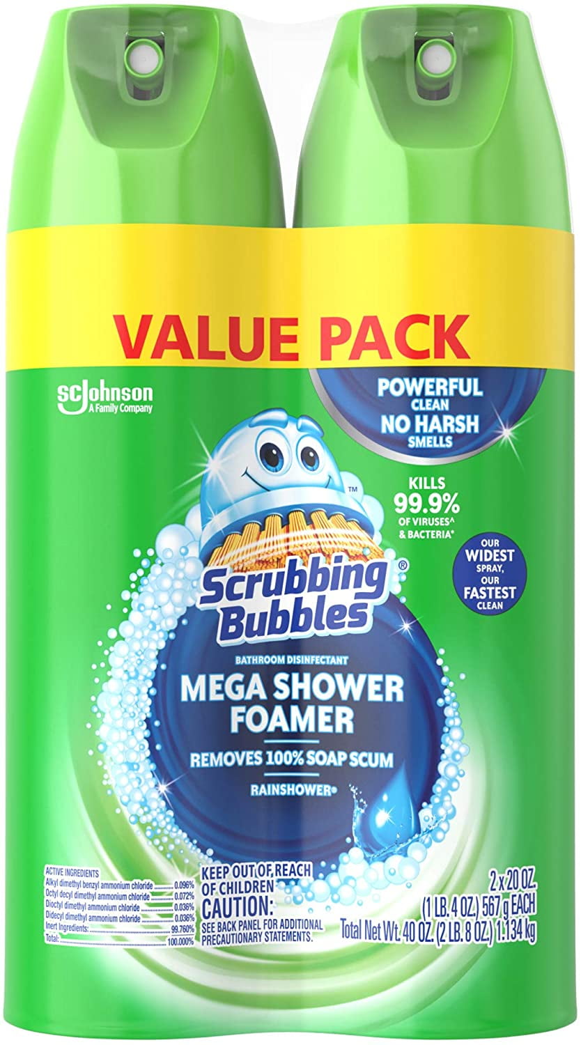 Scrubbing Bubbles Mega Shower Foamer, Disinfecting Spray, Bathroom