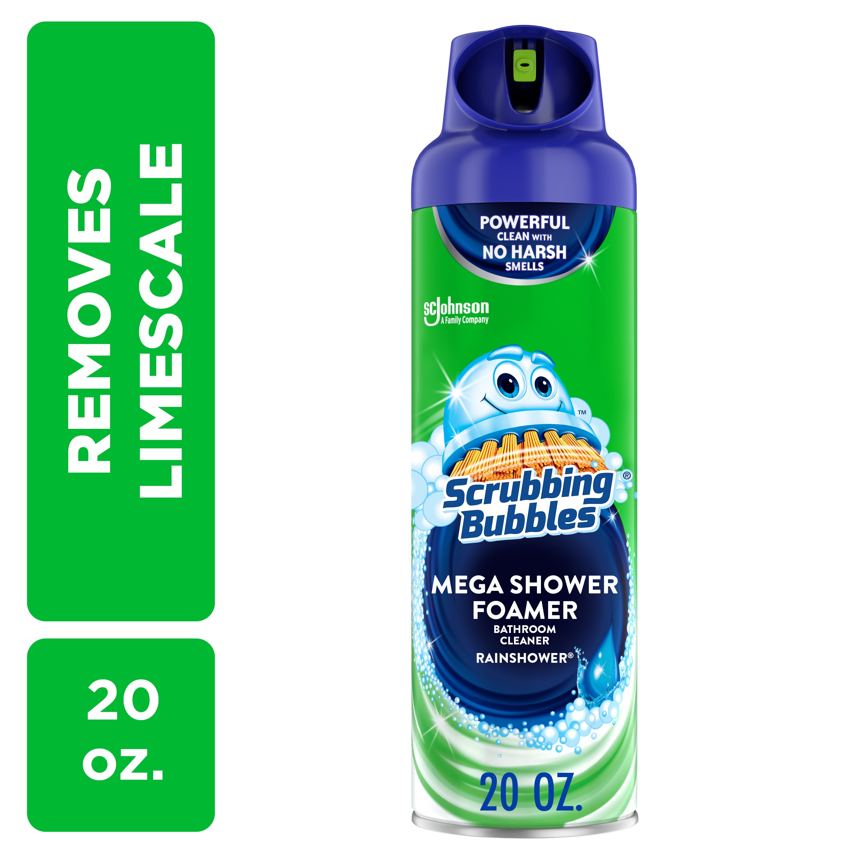 Scrubbing Bubbles Hard Surface Cleaner, Bathroom Grime Fighter Disinfectant Cleaner Aerosol, Rainshower, 20 oz, 1 Count Scrubbing Bubbles Hard Surface Cleaner, Bathroom Grime Fighter Disinfectant Cleaner Aerosol, Rainshower, 20 oz, 1 Count
