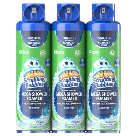 Scrubbing Bubbles Mega Shower Foamer Bathroom Cleaner 20 Ounce (Pack of 3)