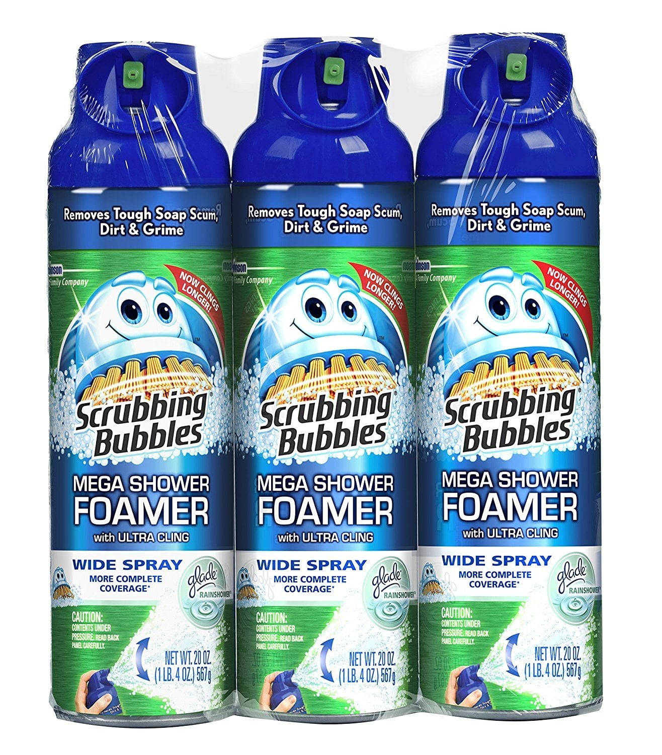 Scrubbing Bubbles Mega Shower Foamer With Ultra Cling Bulk Bathroom