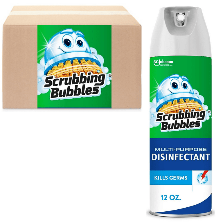 Scrubbing Bubbles Multi-Purpose Disinfectant Spray Great For The Household  Or Commercial Usage 12 oz.,(Pack Of 12 BOXED) 