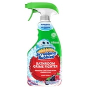 Scrubbing Bubbles Bathroom Grime Fighter, Trigger Spray Cleaner, Berry Burst Scent, 32oz